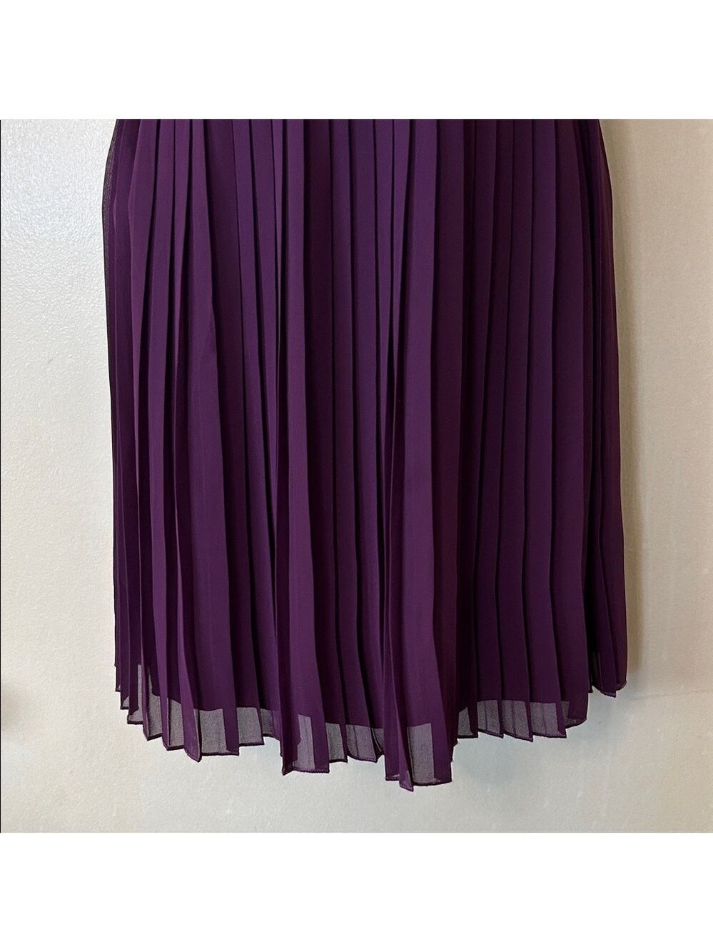 Speechless Lace Pleated Mini Dress in Rich Purple size 7 juniors - Picture 4 of 12